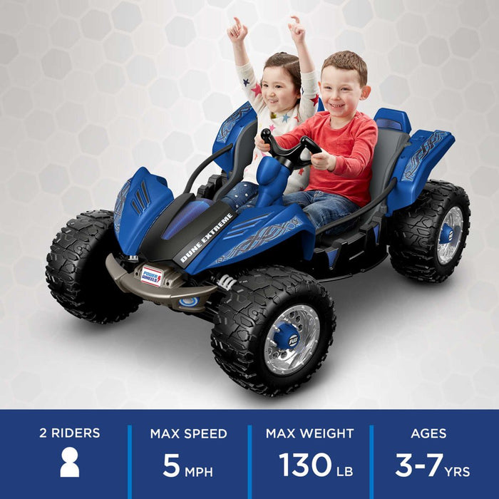 Power Wheels Dune Racer Extreme Blue 12V Ride on Vehicle