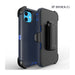 Drop Proof Silicone Belt Clip Holster Phone Case Cover for Apple Iphone 11 (Blue)