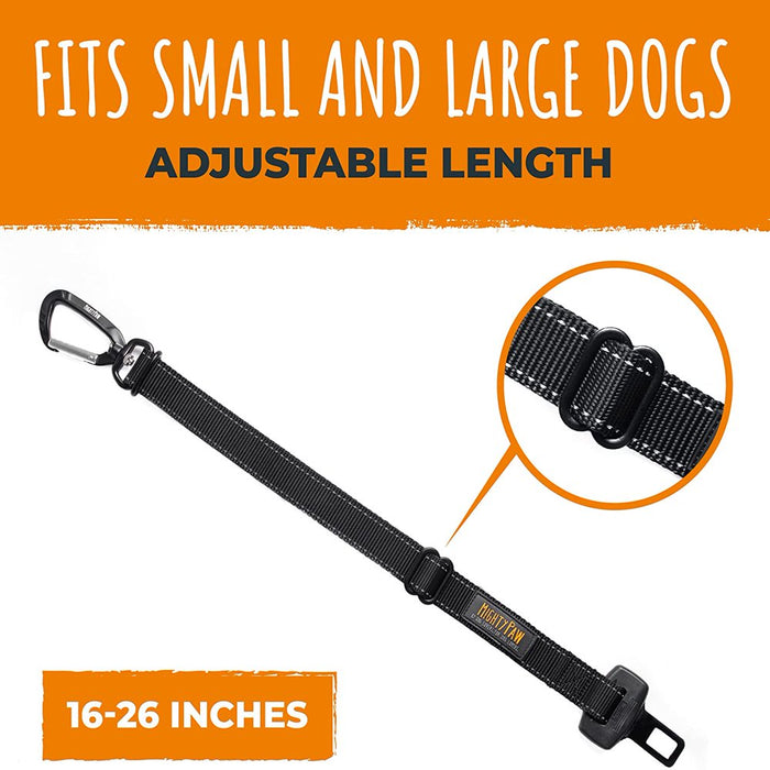 Dog Seat Belt, Pet Safety Belt, Created with Human Seatbelt Material. Keep Your Dog Safe in the Car