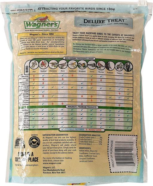 62067 Deluxe Treat Blend Wild Bird Food, 4-Pound Bag