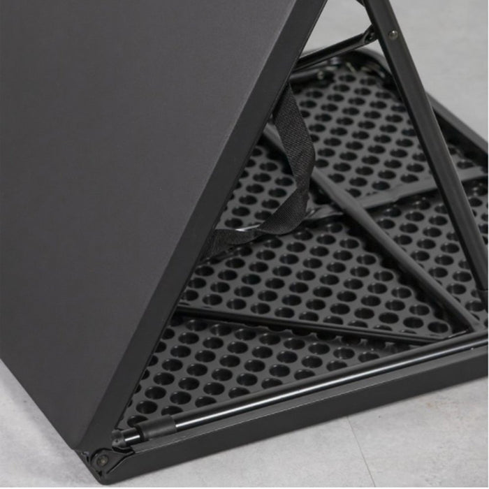 Mainstays 4' Fold-In-Half Adjustable Table, Rich Black