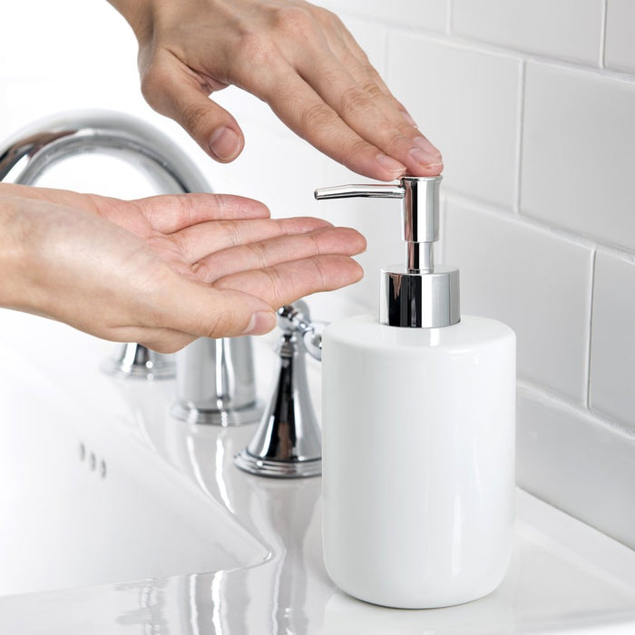 Mainstays Basic Ceramic Lotion Pump Arctic White