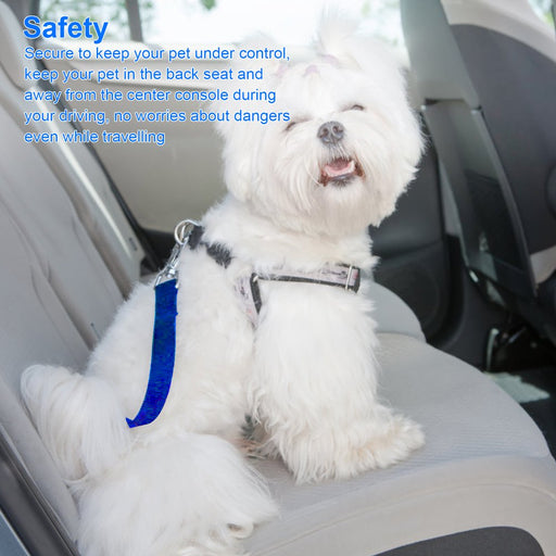2X Cat Dog Pet Safety Seatbelt Seat Belt Adjustable Harness Lead for Car Vehicle