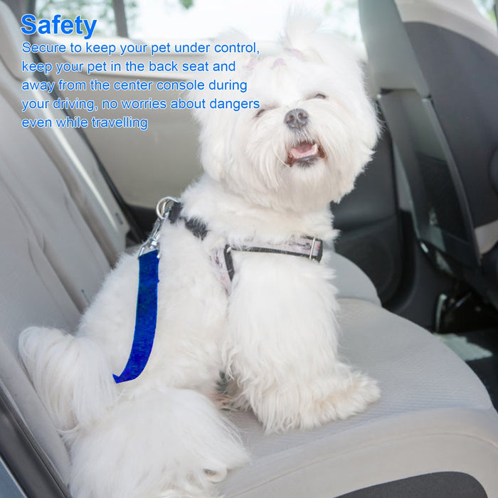 2X Cat Dog Pet Safety Seatbelt Seat Belt Adjustable Harness Lead for Car Vehicle