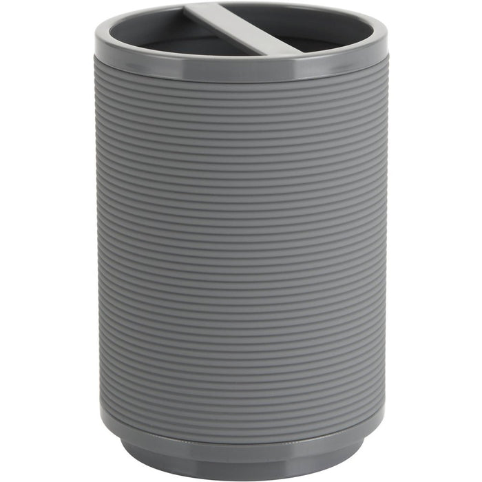 Mainstays Soft Touch Grey Plastic Toothbrush Holder, 1 Each