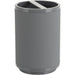 Mainstays Soft Touch Grey Plastic Toothbrush Holder, 1 Each