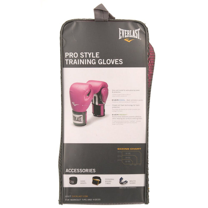12 Oz. Pink Pro Style Boxing Gloves