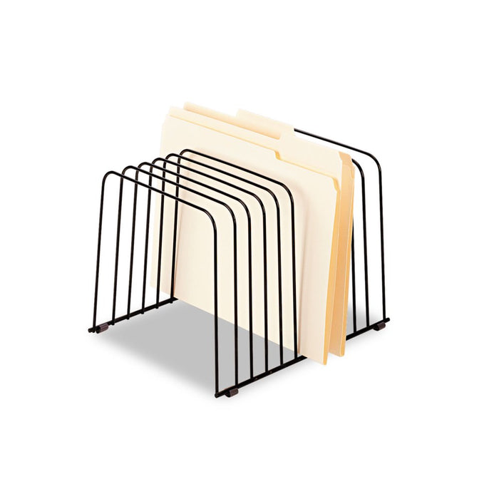 Fellowes Wire Desktop Organizer, 11 Section, Letter/Legal Files, 9" X 11.38" X 8", Black