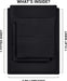 Queen Bed Sheets Set - 4 Piece Bedding - Brushed Microfiber - Shrinkage and Fade Resistant - Easy Care (Queen, Black)