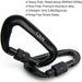 Hammock Carabiner Clip,12Kn 7075 Aluminium Alloy Carabiners,Heavy Duty Clips 2645Lbs/1200Kg,Perfect Gear for Hammocks Camping Hiking Keyring and Utility