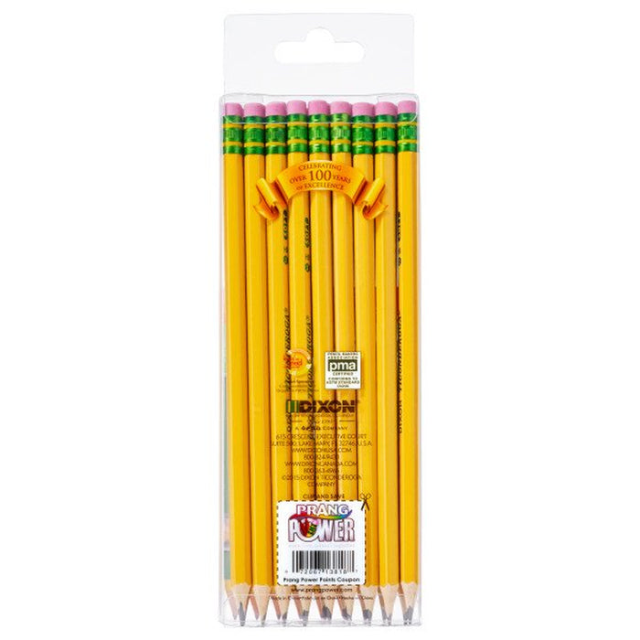 Pencils, #2 Soft, Yellow, Presharpened, Pack of 18 with Free Sharpener