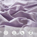 Lavender Comforter Set Queen Size, 3 Piece Boho Pom Fringe Bed Set, All Season Farmhouse Microfiber down Alternative Bedding Comforter with 2 Pillow Shams, Solid Light Purple