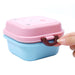 Kids Colorful Cartoon Small Lunch Box Portable Picnic 2 Layer Sealed Food Fruit Container Microwave Storage Bento Box
