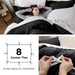 Bedsure Black Twin Duvet Cover Set - Soft Prewashed Duvet Cover Twin/Twin XL Size, 2 Pieces, 1 Duvet Cover 68X90 Inches with Zipper Closure and 1 Pillow Sham
