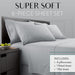 Light Grey Queen Size Bed Sheets Set - 6 Pc Soft Bedding & Pillowcases Set W/ Deep Pockets - Breathable, Wrinkle Free & Fade Resistant