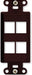 On-Q WP3413WH10 High Impact Flame Retardant Plastic 3-Port Decorator Outlet Strap, White, 10 Count