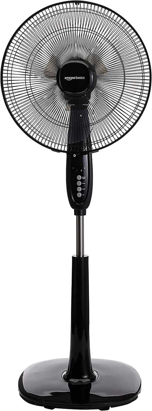 Oscillating Dual Blade Standing Pedestal Fan with Remote - 16-Inch, Black