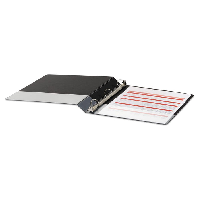 Economy round Ring View Binder, 1" Capacity, Black