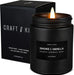 Scented Candles for Men | Smoke and Vanilla Candle for Men | Soy Candles, Long Lasting Candles, Home Decor | Masculine Candle, Wood Wicked Candles, Spring Candles | Vanilla Candle in Black Jar