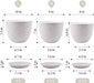 Giraffe Creation Plant Pots 10/9/8 Inch Set of 3, Flower Pots Outdoor Indoor, Planters with Drainage Hole, Speckled White