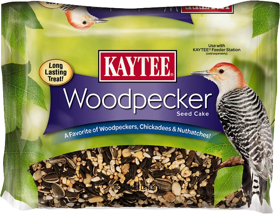 Kaytee Wild Bird Woodpecker Seed Cake Food, 1.85 Pounds