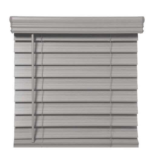 Richfield Studios 2.5" Cordless Faux Wood Blinds, Graystone