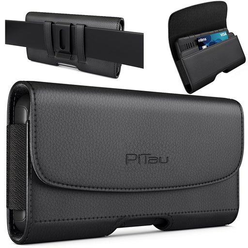 Bomea Holster for Iphone 11 Pro Max/ Xs Max Iphone 8 plus / 7 plus / 6S plus / 6 Plus, Premium Cell Phone Belt Case with Belt Clip Pouch Sleeve Belt Holder Cover for Large Iphone (Fits Phones with Cases On)