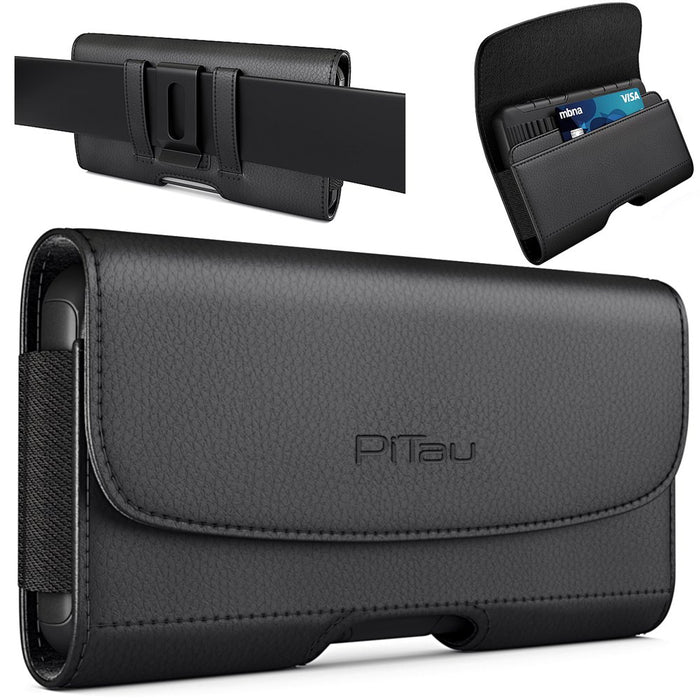 Bomea Holster for Iphone 11 Pro Max/ Xs Max Iphone 8 plus / 7 plus / 6S plus / 6 Plus, Premium Cell Phone Belt Case with Belt Clip Pouch Sleeve Belt Holder Cover for Large Iphone (Fits Phones with Cases On)