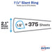 Avery Heavy Duty View Binder, White, 1.5-Inch, Slant Ring, One-Touch, 375 Sheets (79308)
