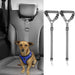 2 Packs Dog Cat Safety Seat Belt Strap Car Headrest Restraint Adjustable Nylon Fabric Dog Restraints Vehicle Seatbelts Harness