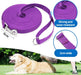BAAPET 15 Ft 20 Ft 30 Ft 50 Ft 100 Ft Long Dog Training Leash for Dog Training, Play, Camping, or Backyard Lead with Training Clickers for Small, Medium and Large Dogs or Cats (30 Feet, Purple)