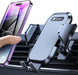 Car Phone Holder Mount, [Upgrade Doesn'T Slip & Drop] Air Vent Cell Phone Holder for Car Hands Free Easy Clamp Cradle in Vehicle Compatible with All Iphone 14 Pro Max Mini Android Smartphones