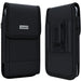 Iphone 6 6S 7 Holster Black Carrying Cell Phone Case Belt Clip and Loop Holster Pouch for Iphone 6 / 6S / 7 (Fits Iphone 6 / 6S / 7 with Otterbox Case / Lifeproof Case / Mophie Juice Pack Air)