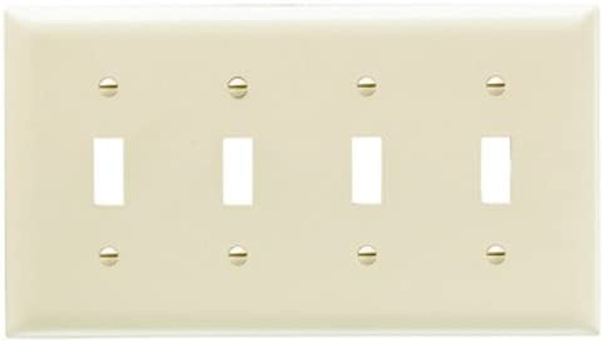 Legrand - Pass & Seymour TP2 TP1WCP10 Toggle Switch Wall Plates, 2-Gang, Brown
