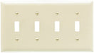 Legrand - Pass & Seymour TP2 TP1WCP10 Toggle Switch Wall Plates, 2-Gang, Brown