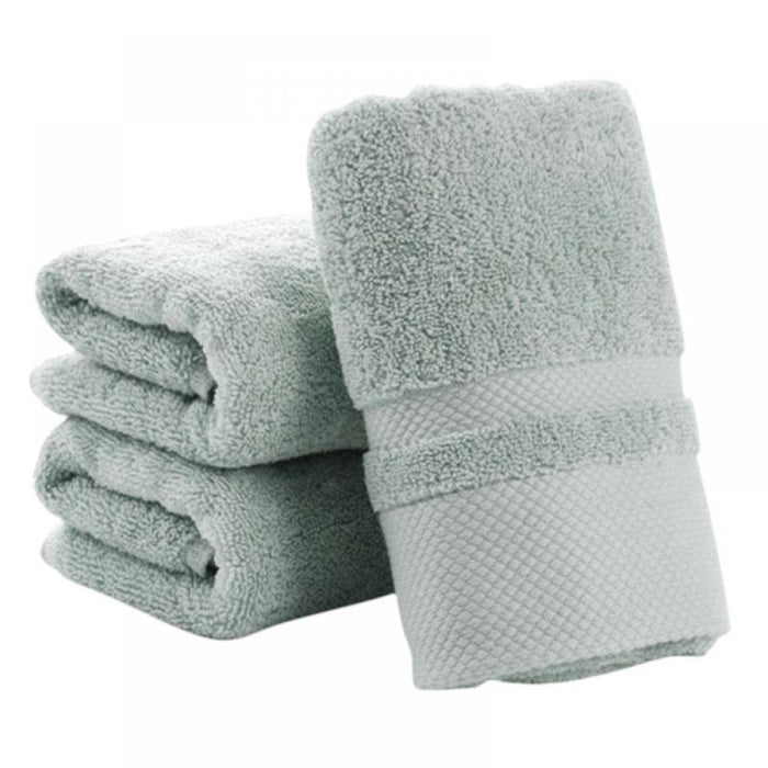 Clearance Sale! Luxury Thick Soft Absorbent Egyptian Cotton Face Washing Hand Towel, 34Cm X 75Cm, Green