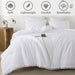 White Pom Pom Fringe Comforter Full(79X90 Inch), 3 Pieces(1 Boho Comforter and 2 Pillowcases) Aesthetic Ball Pom Comforter, Lightweight Soft Microfiber down Alternative Bedding Set