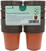 100 Pcs 4" Plastic Plants Nursery Pot/Pots Seedlings Flower Plant Container Seed Starting Pots