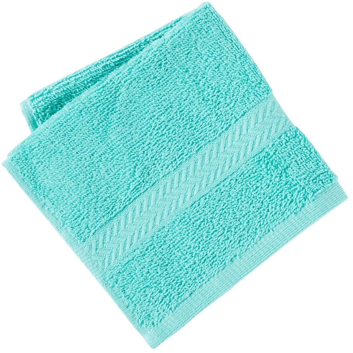 Ringspun Towel Collection Wash Cloth Aqua