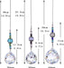 H&D HYALINE & DORA Clear Crystal Prism Ball Rainbow Maker Window Prisms Suncatcher,Pack of 3