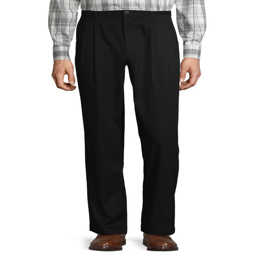 George Big Men'S Pleated Front Wrinkle Resistant Pants