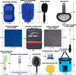 22Pcs Car Wash Cleaning Tools Kit Car Detailing Set with Blue Canvas Bag Collapsible Bucket Wash Mitt Sponge Towels Tire Brush Window Scraper Duster Complete Interior Car Care Kit