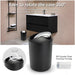 Delaman Bathroom Sets Accessories,Plastic 6 Piece Bathroom Accessory Set Bathroom Trash Can Set with Drawstring Trash Bags,Soap Dispenser,Tooth Mug,Soap Dish,Toilet Brush Holder