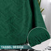 Cotton Geometrical Sofa Cover, Sectional Couch Covers for 1 Cushion Couch Couch Cover Living Room Throws Blankets Sofa Slipcovers, Furniture Protector for Pets (Medium, 71" X 91", Green)