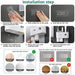 Toothbrush Holder Wall Mounted Automatic Toothpaste Dispenser Squeezer Kit,Toothbrush Holder with Toothpaste Dispenser, 4 Toothbrush Slots,3 Cups