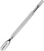 Cuticle Pusher and Spoon Nail Cleaner - Professional Grade Stainless Steel Cuticle Remover and Cutter - Durable Manicure and Pedicure Tool - for Fingernails and Toenails (Silver)