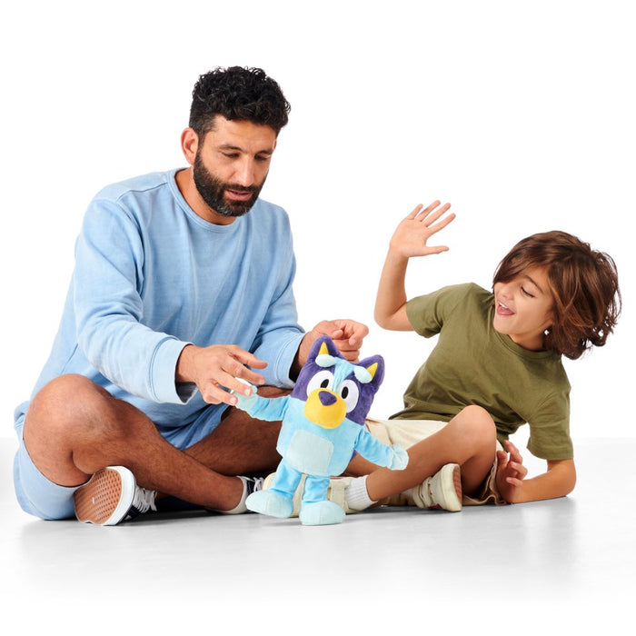 Bluey, Dance and Play 14 Inch Animated Plush with Phrases and Songs, Preschool, Ages 3+
