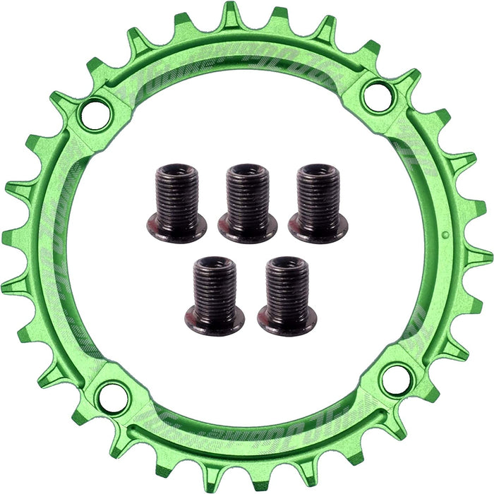 Elite round Oval Chainring 104Mm BCD 30T 32T 34T 36T 38T Narrow Wide Single Chainring for 8 9 10 11 12 Speed MTB XC Trail E-Bike Fat Bike Mountain Bike Bicycle