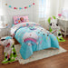 Gabby'S Dollhouse Kids Plush Twin/Full Blanket, 62 X 90, Blue and Green, Dreamworks