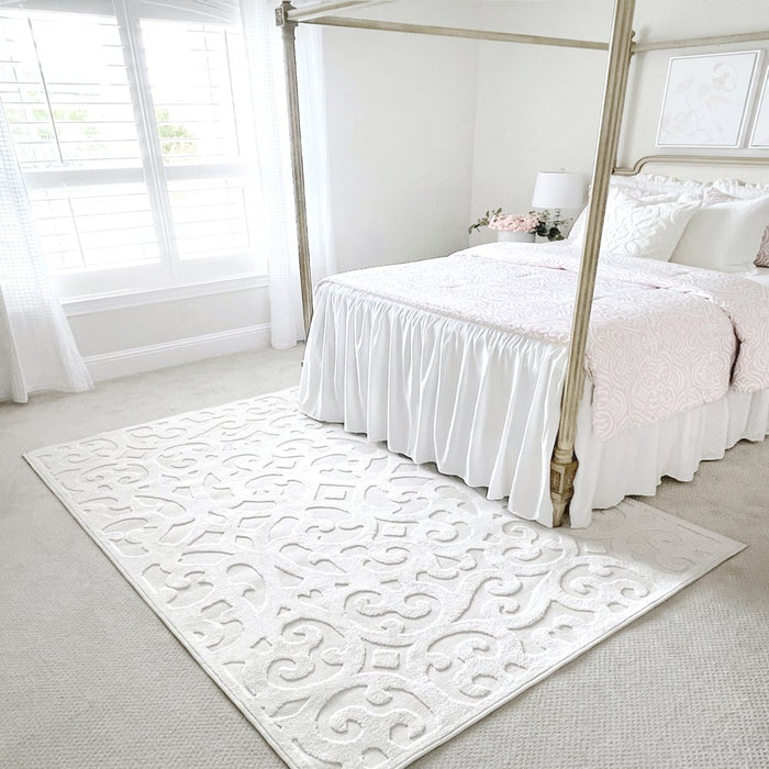 My Texas House Irongate, Transitional, Damask, Woven Area Rug, 5'2" X 7'6"